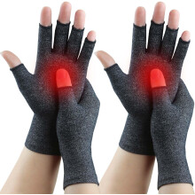 Fingerless Compression Gloves for Women and Men 2 Pairs