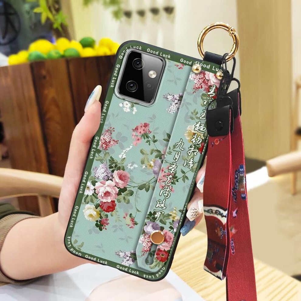 Moto G Power 5G 2023 Phone Case With Wristband Kickstand 913466680115