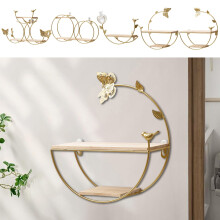 Wall Shelf for Living Room No-Drill Installation