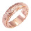 Rose Gold Flower Ring for Women Minimalist Stackable Band 1