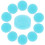 ROSENICE Sky-blue Silicone Flute Plugs 20-Pack 1