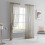 Sheer Linen Textured Voile Curtains 1 Panel 1