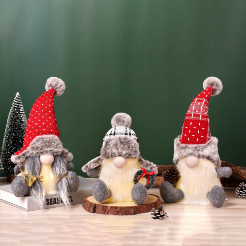 Rudolph Faceless Plush Doll Nordic Forest Theme