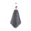Christmas Hand Towel Gray Plush Absorbent with Hooks 1