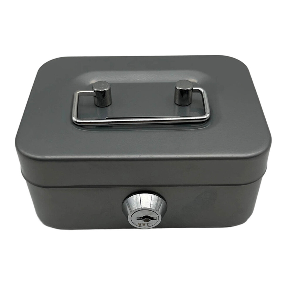 Metal Cash Box With Key Lock 4.53X3.78x2.28 Inch 913466164301