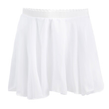 Chiffon Dance Skirt Solid Color Casual Short