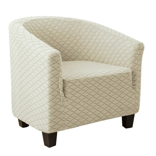 Funda elástica de jacquard suave para sillón redondo