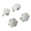 Harayaa Voetbalhelm Vizierclips Hardware Helmaccessoires Nylon helmschroeven 3