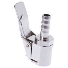 Tire Air Nozzle Copper Inflator Valve Silver 1 Set