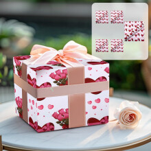 Carta da regalo per San Valentino, 5 fogli, 19,68 x