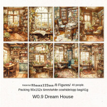 Dreamscape Scrapbook Paper Vintage DIY Journal Sheets