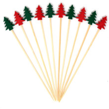 Christmas Tree Toothpicks Red Green 100PCS