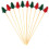 Christmas Tree Toothpicks Red Green 100PCS 1