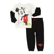 Conjunto de sudadera con capucha de forro polar para niño pequeño (12 meses a 5 años)