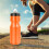 Gourde de sport orange 750 ml 1