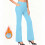 Women's Solid Fleece-Lined Yoga Pants Athletic Casual 1