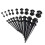 Ear Stretching Taper Set Black 18 Pieces 14G-00G 4