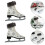 Ice Skate Pendant Decoration for Christmas Tree White Gray 1