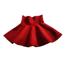 Toddler Girl Knitted A-Line Skirt Solid Above Knee