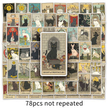 Cat Tarot Stickers Waterproof DIY Pack 78