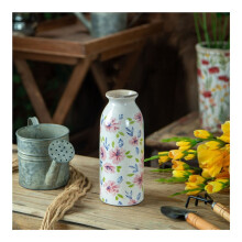 Ceramic Rustic Farmhouse Vase Boho Style 1 Piece
