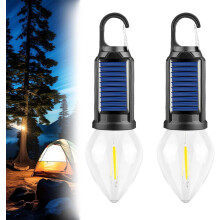 Camping Light Solar Rechargeable Vintage Style 3 Settings
