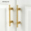Solid Brass Knurling Patterned Cabinet T-Bar Extended Length 188mm Kitchen Appliances Dishwashers Refrigerators Pull 2