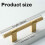 Solid Brass Knurling Patterned Cabinet T-Bar Extended Length 188mm Kitchen Appliances Dishwashers Refrigerators Pull 6