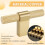 Solid Brass French Style Luxury Cabinet Knobs Wardrobe Drawer Doors Handle Tbar Cabinet Handle 60mm 4