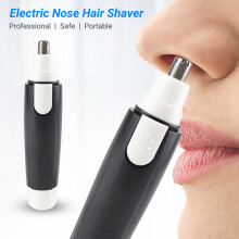 Naierhg Nose Hair Trimmer Electric Portable for Men Black