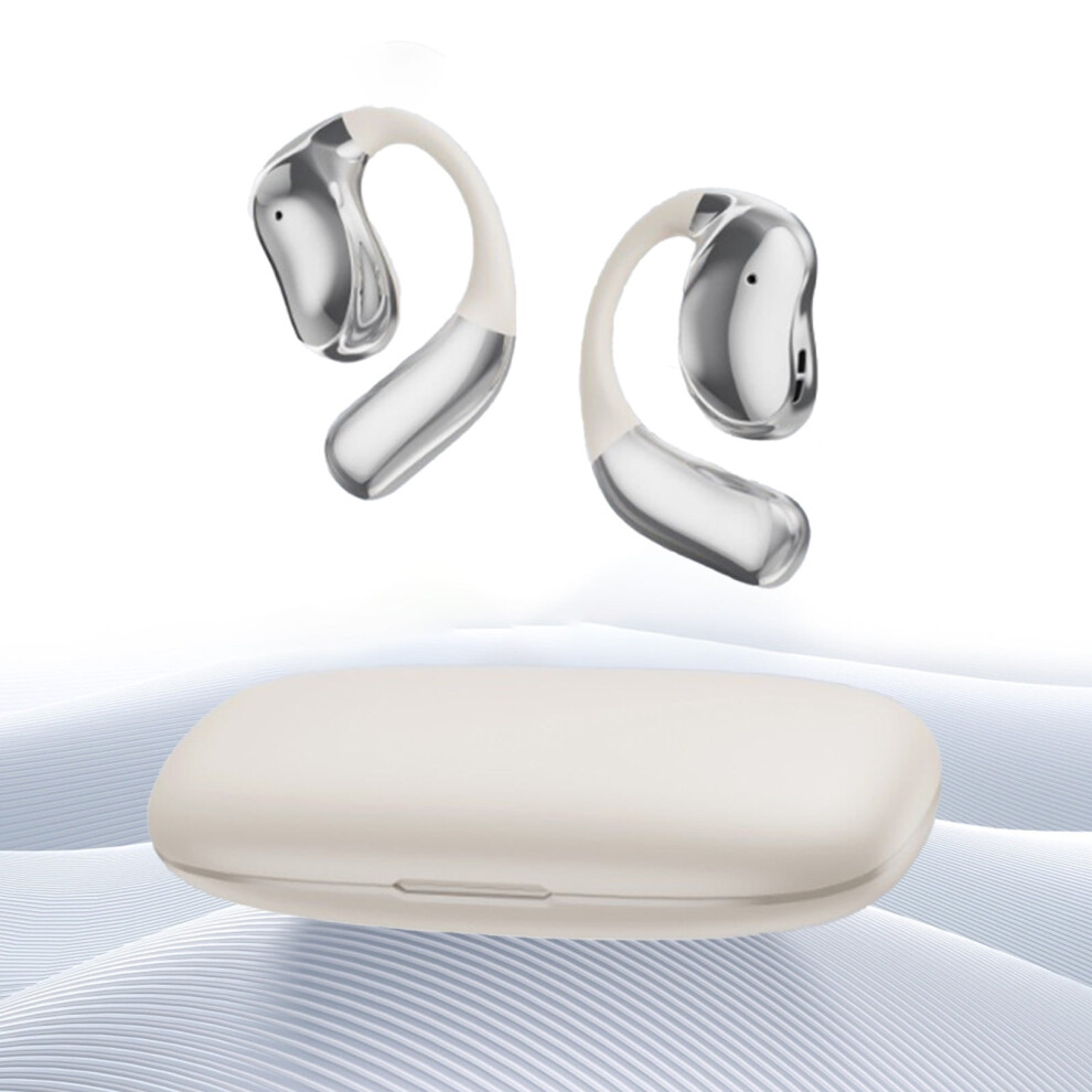 Wireless Bluetooth Bone Conduction Headphones Open-Ear 5.4 White 913466162789