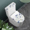 Ensemble de 2 couvre-abattants de toilette Abeille et Fleur avec bord élastique 2