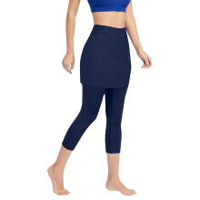 Eleganta, avslappnade caprileggings med fickor för kvinnor