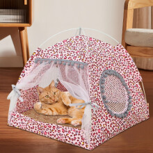 Cat Cave Bed – Soft, Warm, Foldable & Washable Tent for Indoor Cats, Kittens, Small Pets; Removable Cushion + Anti-Slip Bottom