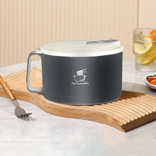 Ramen Bowl Set with Chopsticks & Spoon – Dishwasher Safe, Microwavable, Handles – Under $5 – Compatible with College Dorm & Apartment