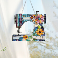 Clearance Sewing Machine Acrylic Decorative Flat Acrylic Pendant