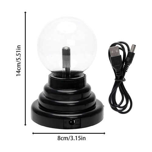 Lampe plasma 3 pouces, alimentée par USB ou piles 2