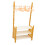 Miniature Coat Rack Shoe Bench 1/6 Scale with 10 Hangers 2
