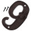 Cast Iron Metal Digital Numbers Vintage Stickers 1