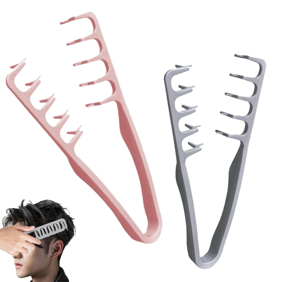 Texture Comb Wide-Tooth for Volume and Curly Hair 2 Pcs