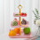 3-Tier Fruit and Candy Display Stand Green White Pink 13.38 1