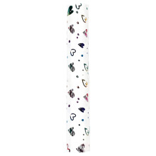 Valentine's Day Wrapping Paper – Gold Foil Embossed Hearts, 118"x17" Roll, Ideal for Gifts, Bags, Wedding & Home Decor