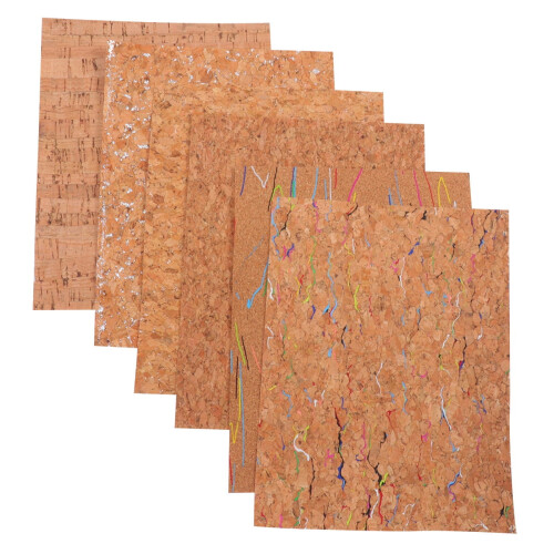 PU Leather for Crafts Assorted Colors 6-Piece Pack