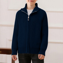 Kids Knitted Cardigan Sweater Warm Long Sleeve 4-14 Years