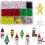 Christmas Bead Pets Kit 8mm Pony Beads 10PCS with Key Ring 1