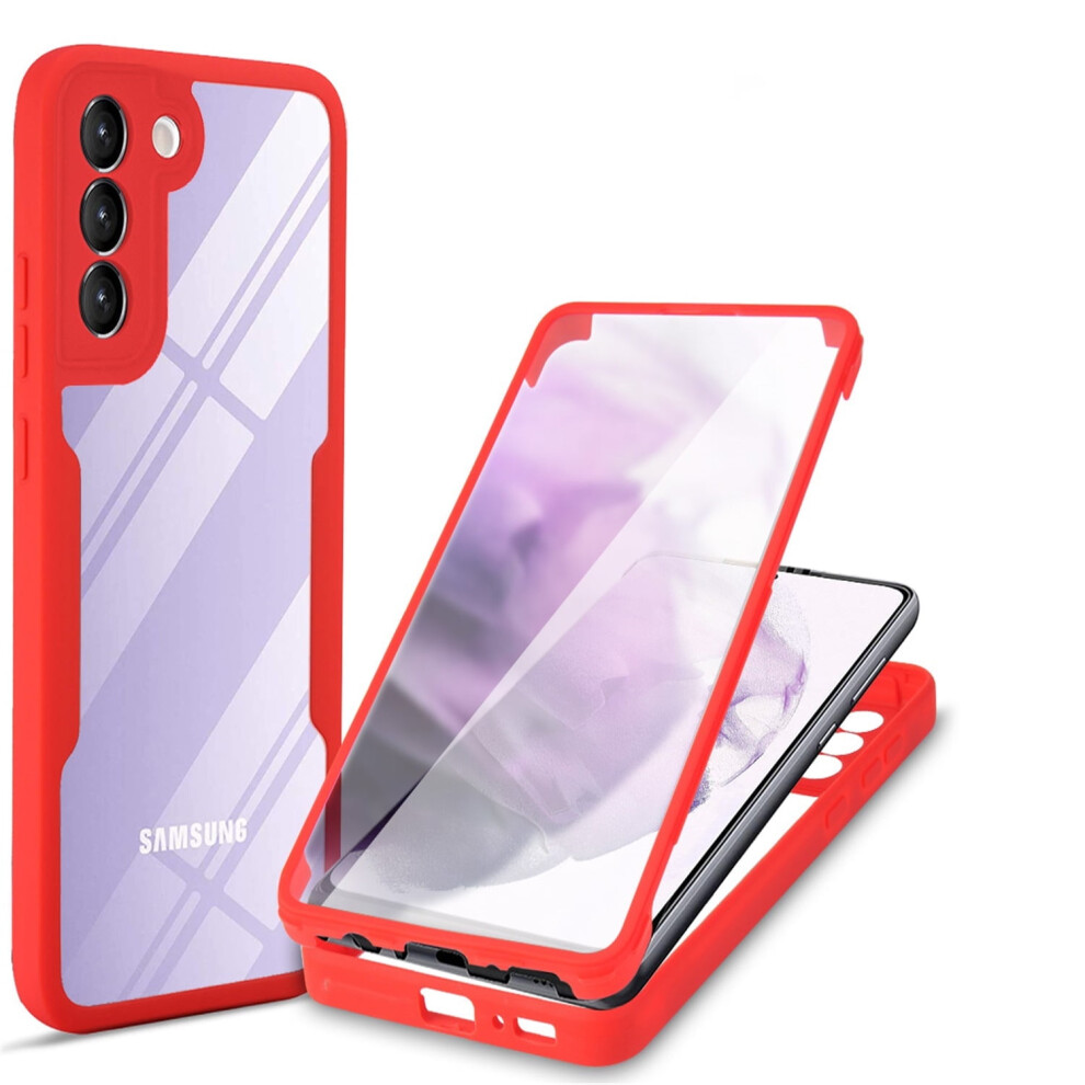 Rugged Dual-Layer Tpu Case With Screen Protector For Red 9023022304001