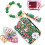 Women's Boho Beaded Leather Wallet with Keychain 1