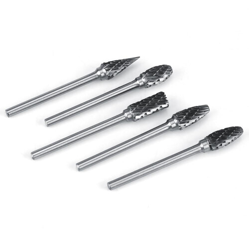 Σετ μεταλλικών περιστροφικών αρχείων Tungsten Carbide 10 τεμάχια 3 χιλιοστά Shank6 χιλιοστά 2