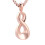 Infinity Urn Pendant Necklace for Ashes Memorial Keepsake 1