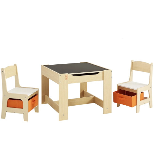 Kids Table and Chair Set Retro 3-Piece 1